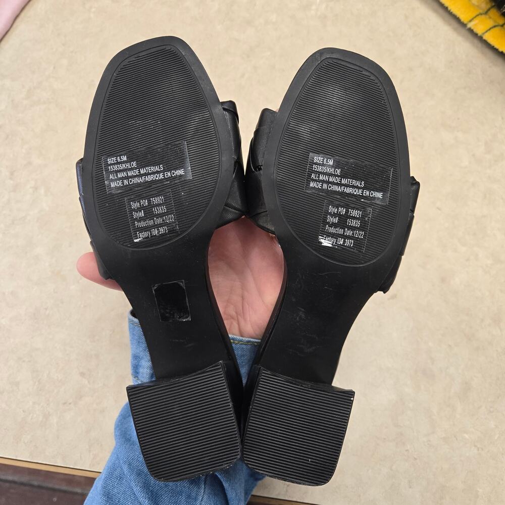 Maurices Khloe Quilted Block Black Heel 6.5 - Picture 5 of 6